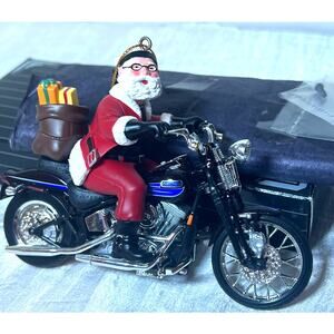 Harley Davidson Ornament "Leader of the Pack" Cavanagh w/Chrome Stand Christmas